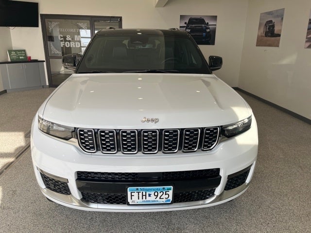 Used 2021 Jeep Grand Cherokee L Summit with VIN 1C4RJKEGXM8145303 for sale in Hallock, Minnesota